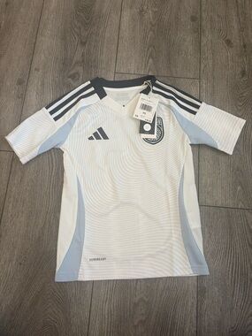 adidas White and Navy San Diego FC Jersey